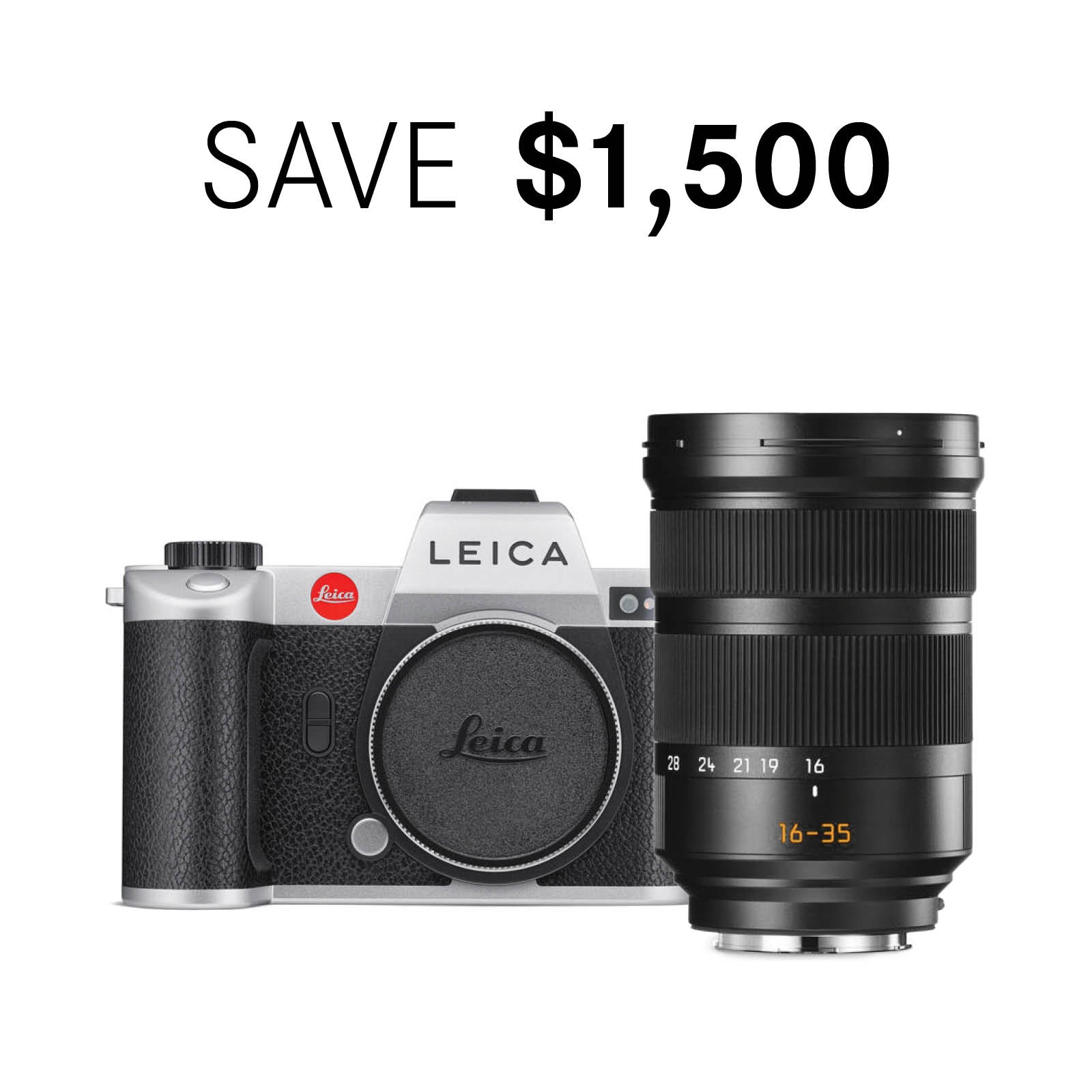 Leica SL2 Silver Edition Bundle with Super-Vario-Elmar-SL 16-35mm f/3.5-4.5 ASPH
