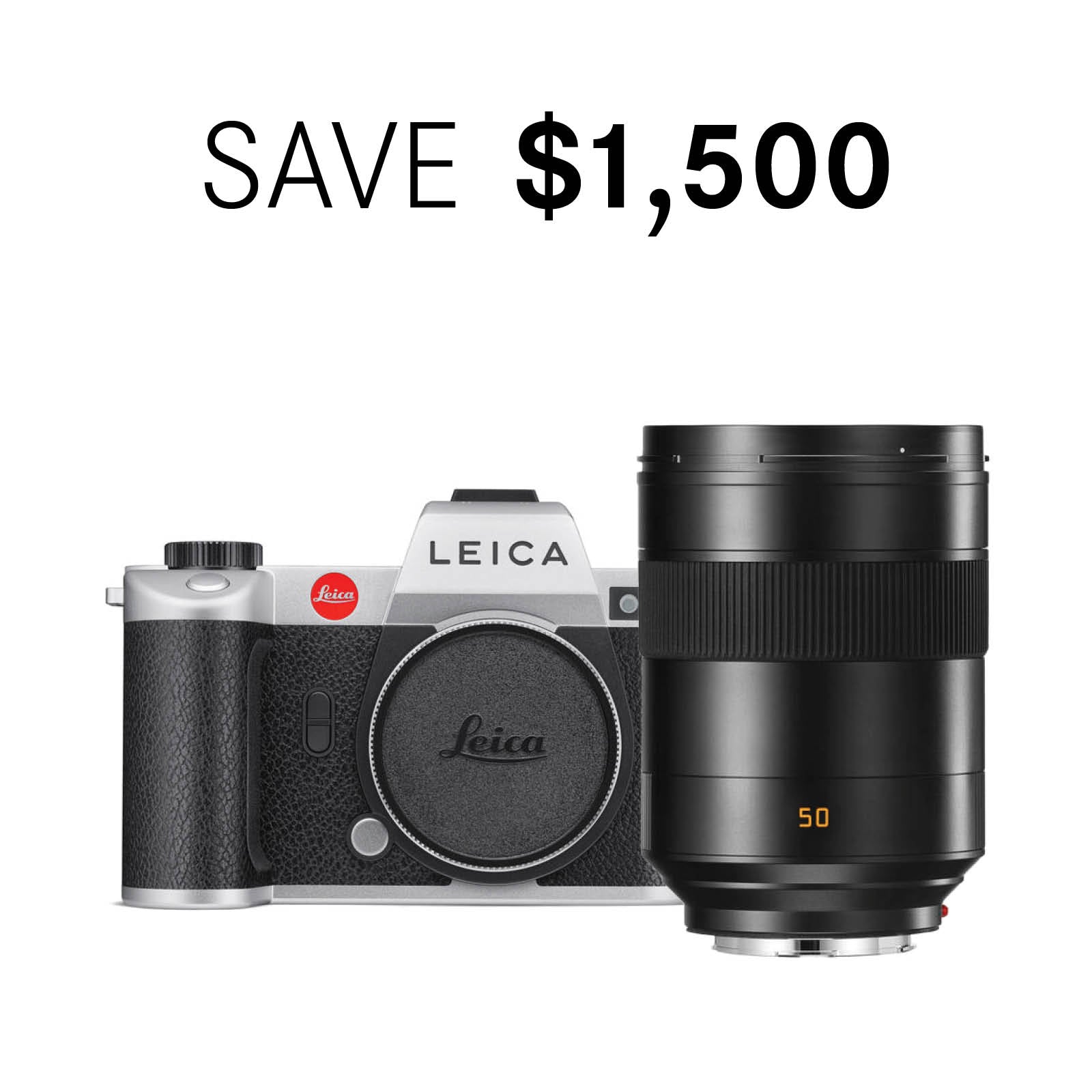 Leica SL2 Silver Edition Bundle with Summilux-SL 50mm f/1.4 ASPH