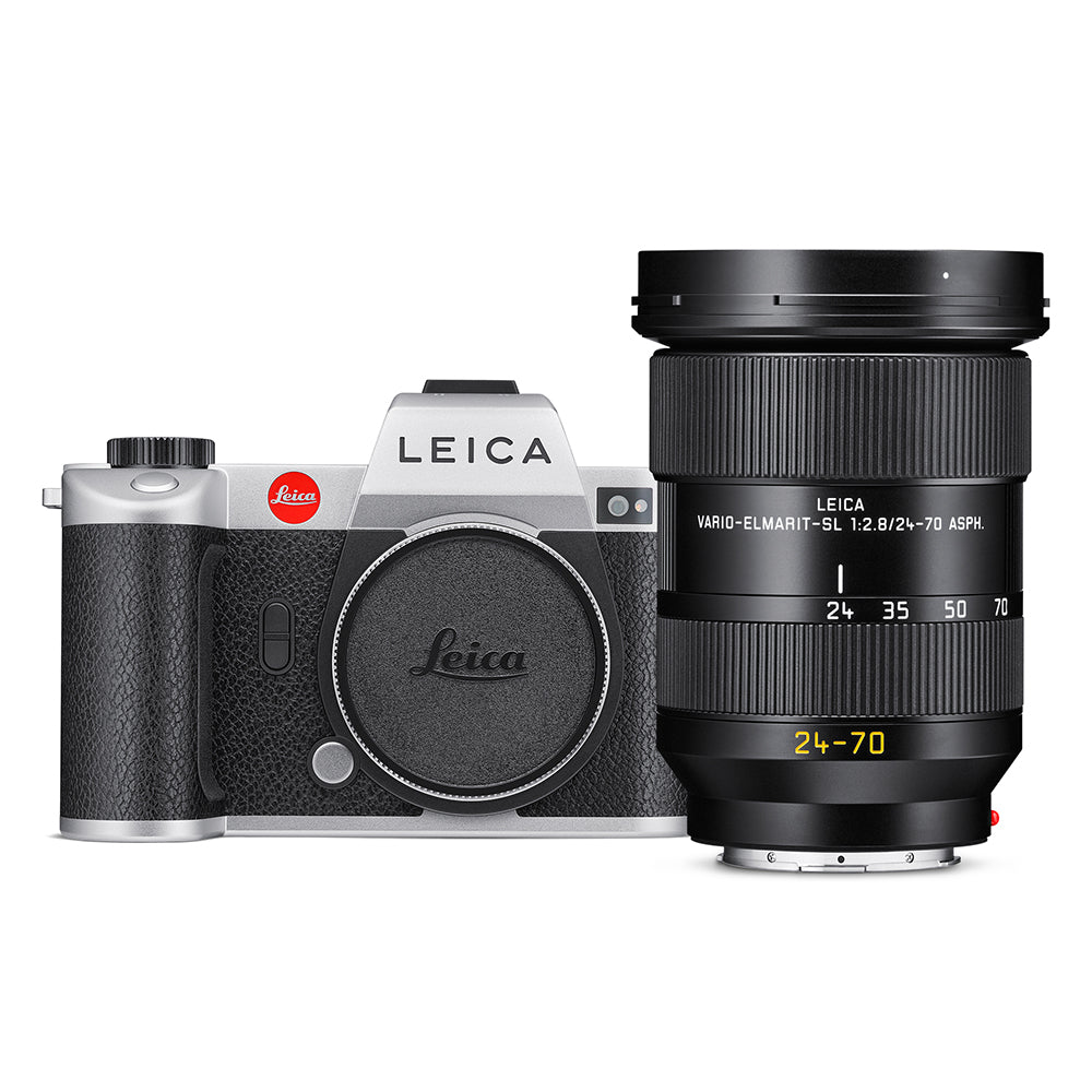Paquete Leica SL2 Silver Edition con Vario-Elmarit-SL 24-70mm f/2.8 ASPH