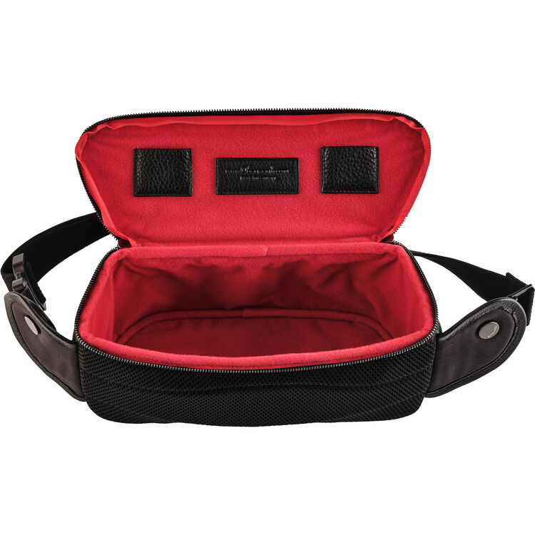Bolso de hombro Oberwerth Pure - Negro con forro rojo