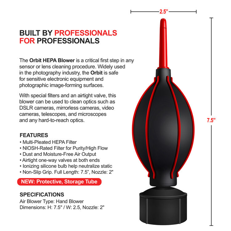 Soplador Hepa Orbit de Photographic Solutions