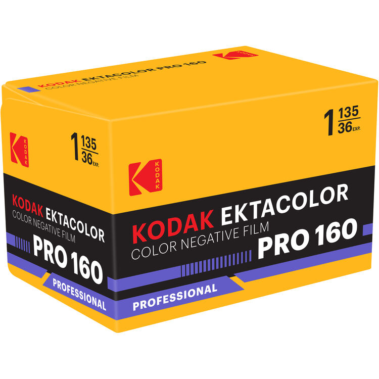 Película negativa en color Kodak Ektacolor Pro 160 (película en rollo de 35 mm, 36 exposiciones)