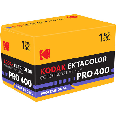 Kodak Ektacolor Pro 400 Color Negative Film (35mm Roll Film, 36 Exposures)