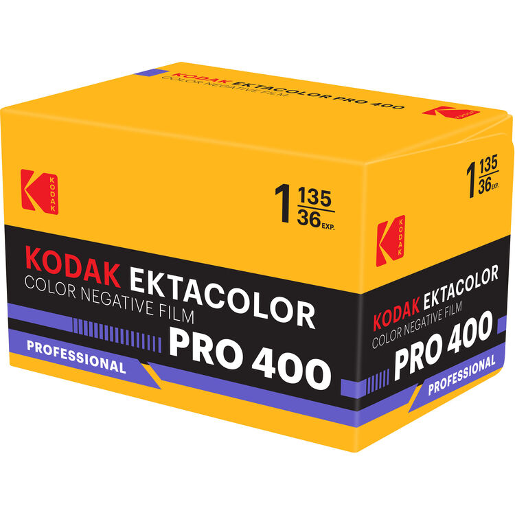 Kodak Ektacolor Pro 400 Color Negative Film (35mm Roll Film, 36 Exposures)