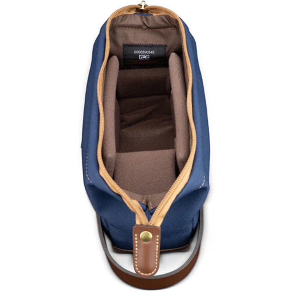 Funda pequeña para cámara Billingham Capsule 1 (FibreNyte azul marino/chocolate, 1 l)