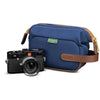 Billingham Capsule 1 Small Camera Pouch  (Navy FibreNyte/Chocolate, 1L)