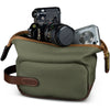 Billingham Capsule 1 Small Camera Pouch  (Sage FibreNyte/Chocolate, 1L)