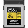 Lexar 256GB Professional CFexpress 4.0 Type B Card, GOLD Series