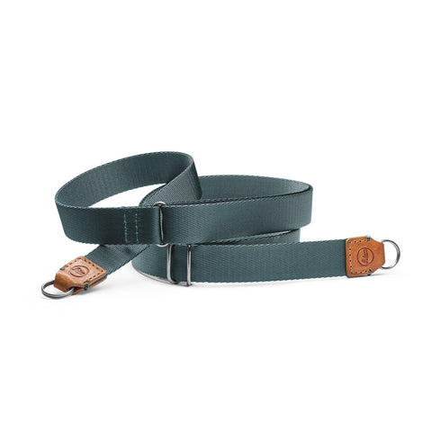 Leica D-Lux 8 Carrying Strap, Leather, Cognac - Petrol