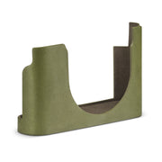 Media funda para Leica D-Lux 8, cuero, verde oliva