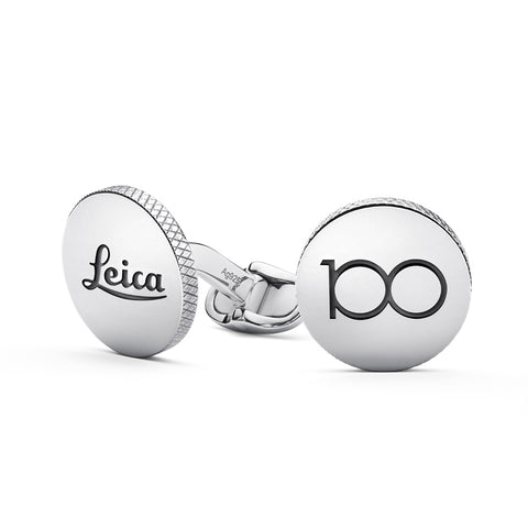 Leica Cufflinks, silver, 100 YEARS OF LEICA