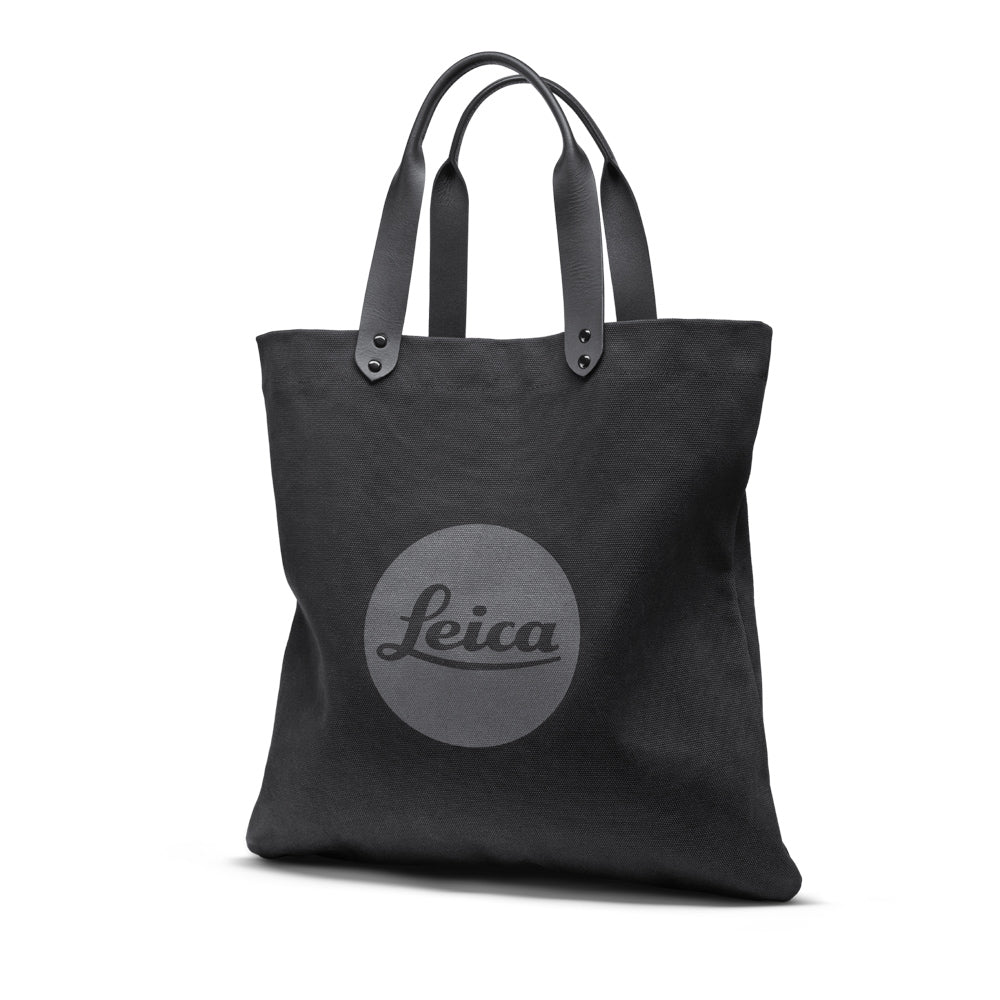 Bolsa de compra Leica, lona lavada, negra