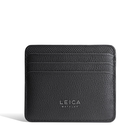 Leica Cardholder horizontal, leather, black