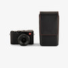 Oberwerth ‘Albert’ Leather Camera Bag - Black with Red Stitching