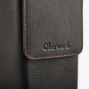 Oberwerth ‘Albert’ Leather Camera Bag - Black with Red Stitching