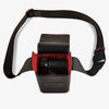 Oberwerth ‘Albert’ Leather Camera Bag - Black with Red Stitching