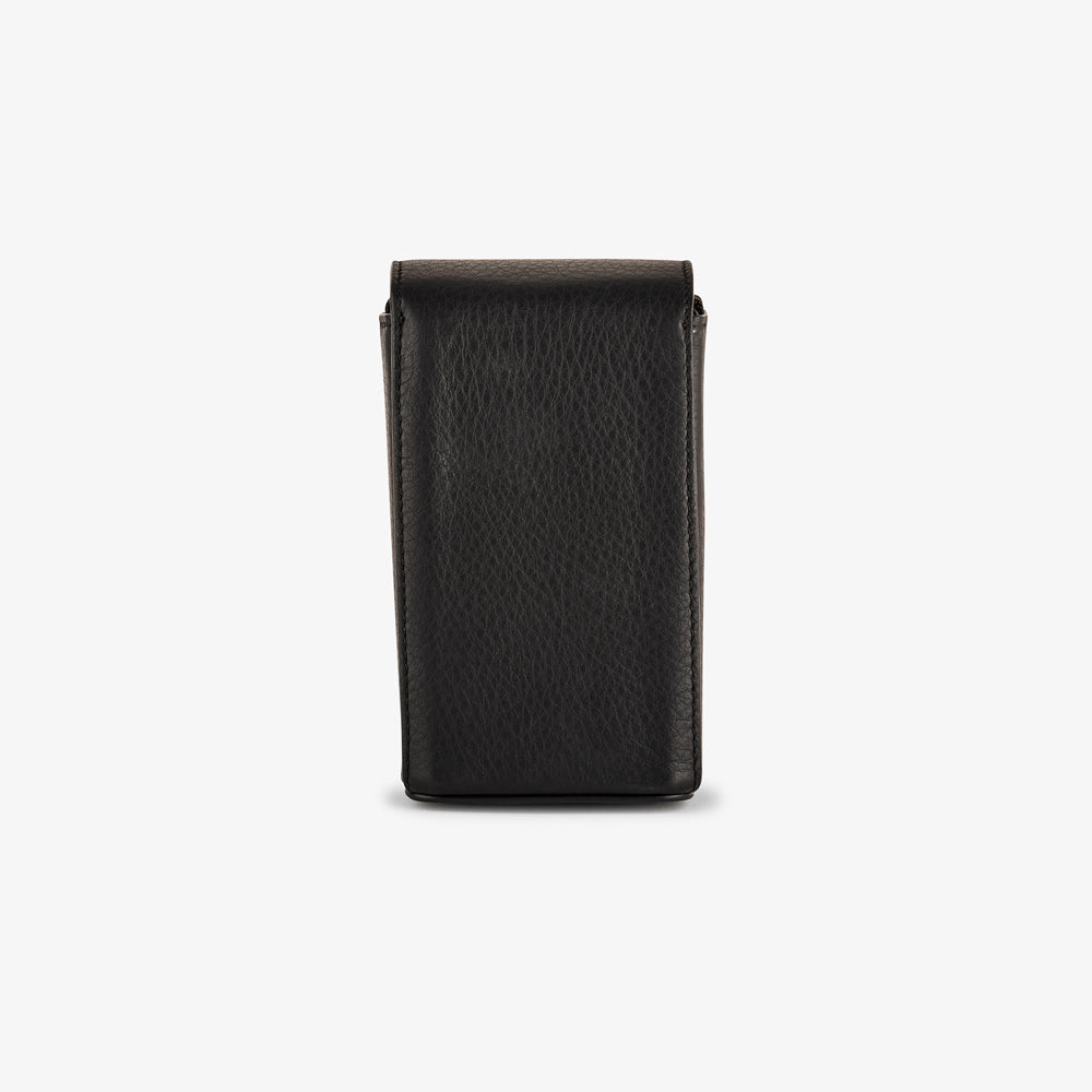Bolso para cámara de cuero Oberwerth ‘Albert’ - Negro con costuras negras