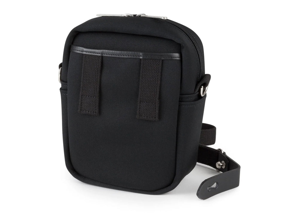 Billingham Compact Stowaway Camera/Binocular Bag - Black Canvas/Black Leather Trim