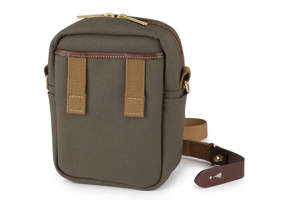 Billingham Compact Stowaway Camera/Binocular Bag - Sage FibreNyte/Chocolate Leather Trim