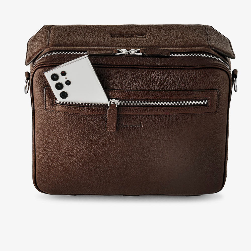 Bolso Oberwerth LSI Leo Voyager, V2 - Marrón oscuro