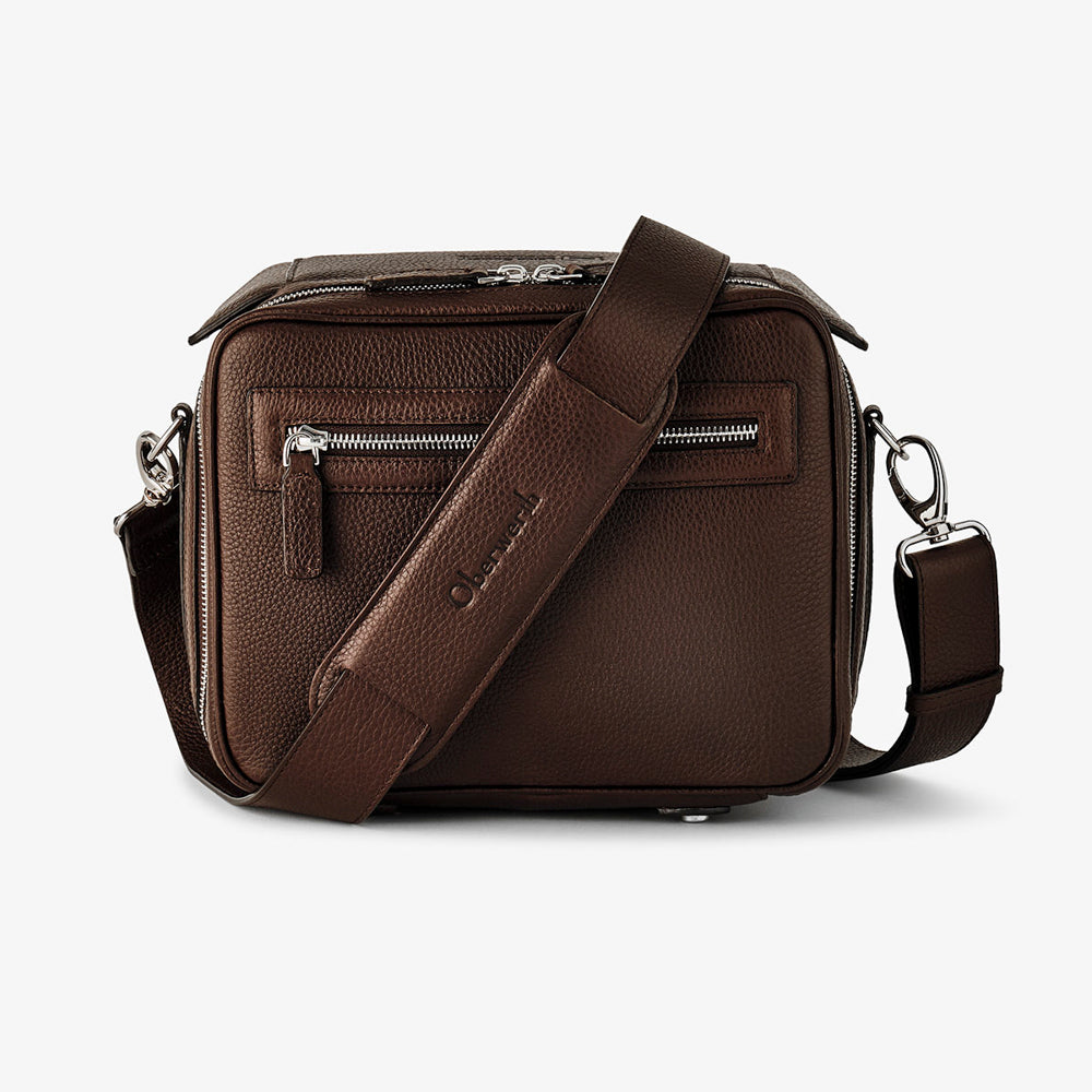 Bolso de mensajero Oberwerth LSI Leo, V2 - Marrón oscuro