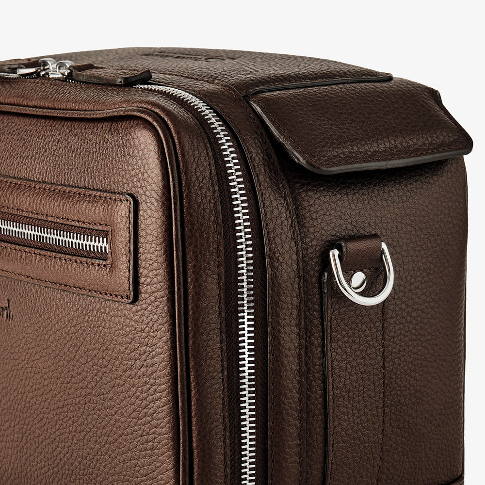 Bolso de mensajero Oberwerth LSI Leo, V2 - Marrón oscuro