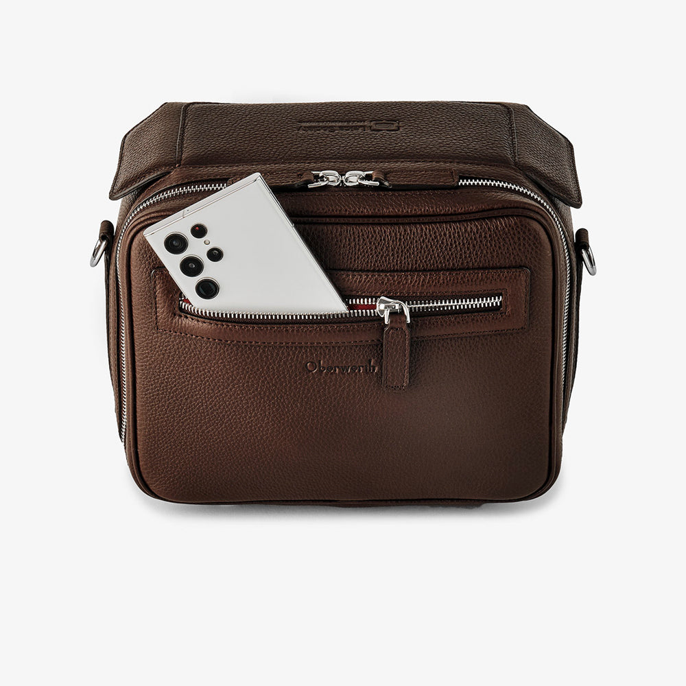 Bolso de mensajero Oberwerth LSI Leo, V2 - Marrón oscuro