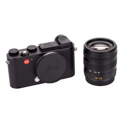 Used Leica CL Vario Kit, black with Vario-Elmar-TL 18-56mm - Extra Battery, Filter