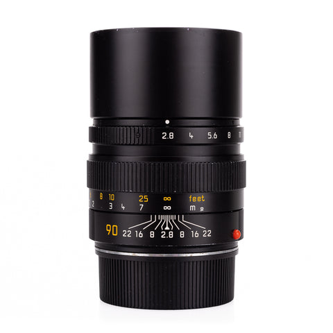 Used Leica Elmarit-M 90mm f/2.8, black (11807) - 6-Bit - UVa Filter