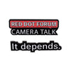 Red Dot Forum Camera Talk Enamel Pin Set