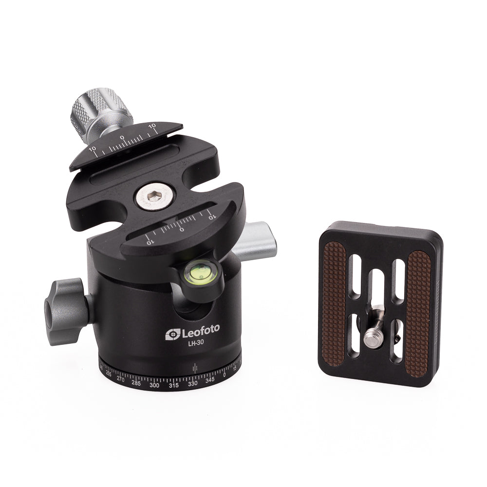 Kit de trípode de mesa Leofoto MT-04+LH-30, negro