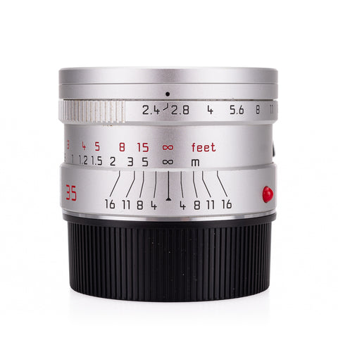 Used Leica Summarit-M 35mm f/2.4 ASPH, silver anodized - UV Filter