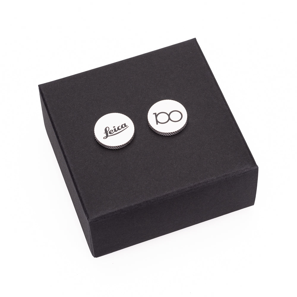 Leica Cufflinks, silver, 100 YEARS OF LEICA