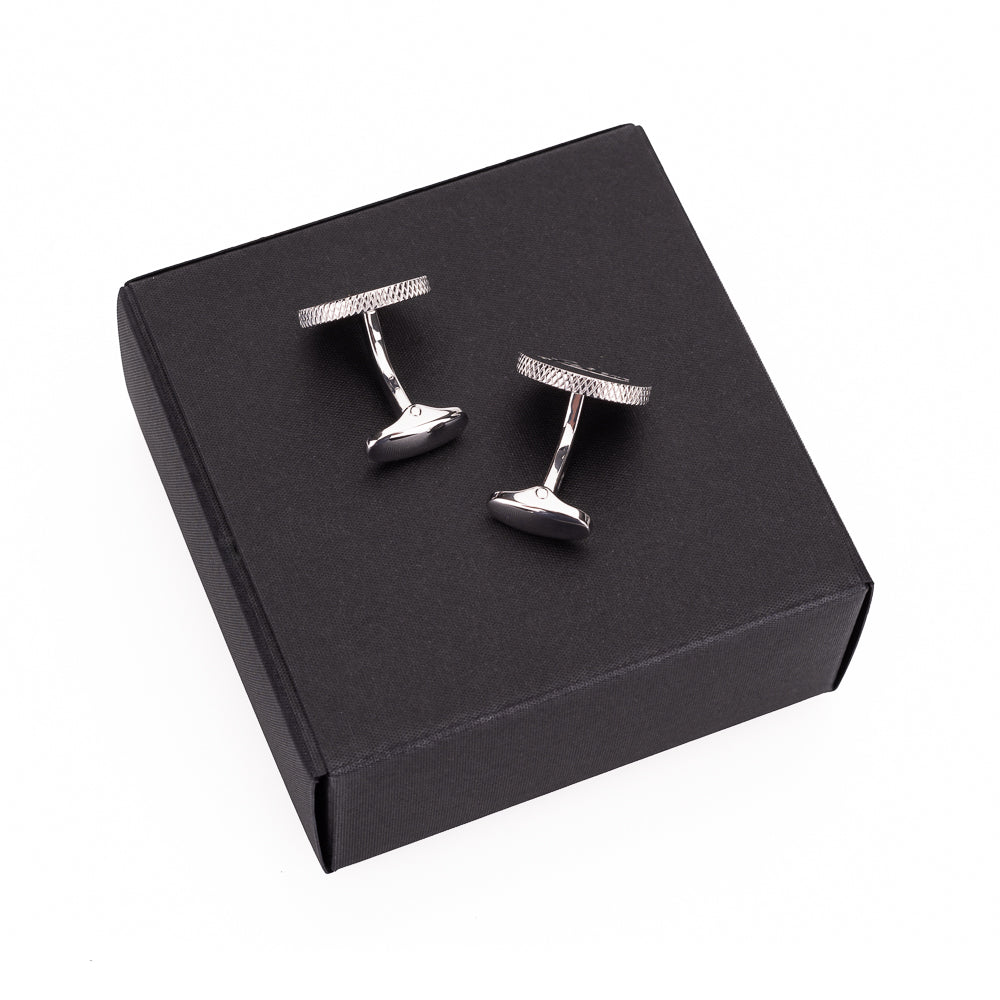 Leica Cufflinks, silver, 100 YEARS OF LEICA