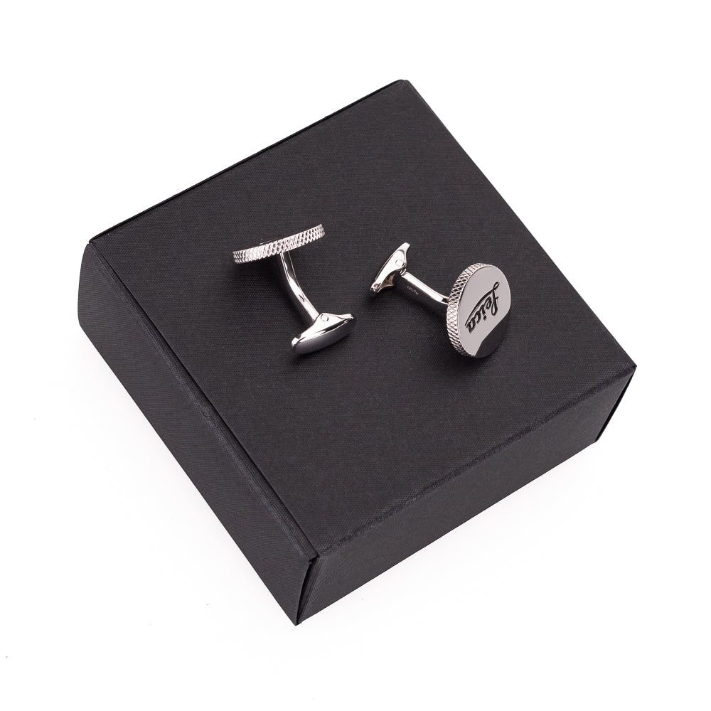 Leica Cufflinks, silver, 100 YEARS OF LEICA