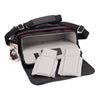 Used Oberwerth William Large Leather Camera/Business Bag (Black / Red Lining)