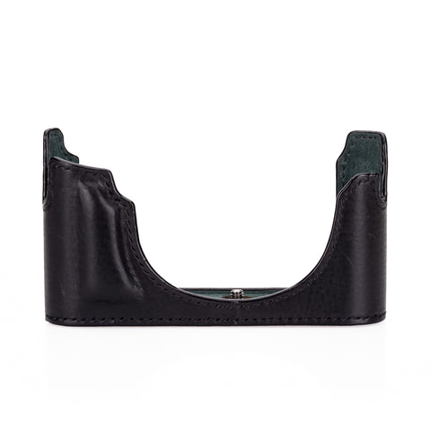 Used Arte di Mano Half Case for Leica M10, M10-P, M10 Mono, M10-R with Battery Door - Black with Black Stitching