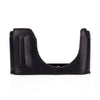 Used Oberwerth Half Case with Battery Hatch for Leica Q2  - Classic Line, Black with Black Stitching