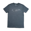 Red Dot Wear M3 Top Plate Tee, Pacific Blue