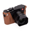 Artisan & Artist* Leather Half Case for Leica Q, Q2, Q3, or Q3 43 (Light Brown)