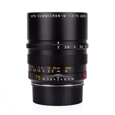 Used Leica APO-Summicron-M 75mm f/2 ASPH - 6-Bit - UVa Filter