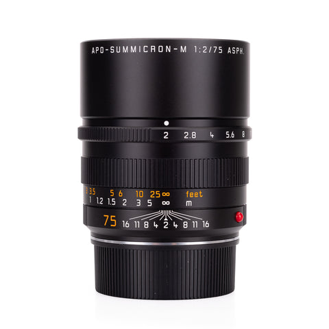 Used Leica APO-Summicron-M 75mm f/2 ASPH - 6-bit - UVa Filter