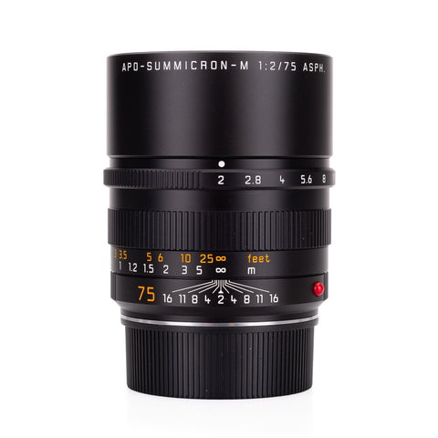 Used Leica APO-Summicron-M 75mm f/2 ASPH - 6-bit - UVa Filter