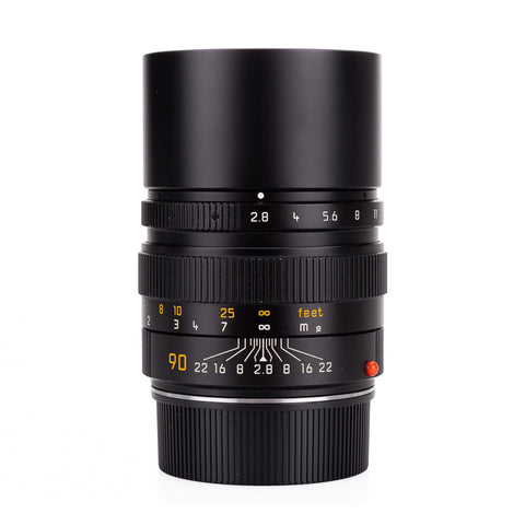 Used Leica Elmarit-M 90mm f/2.8, black (11807) - 6-Bit - Recent Leica Wetzlar CLA