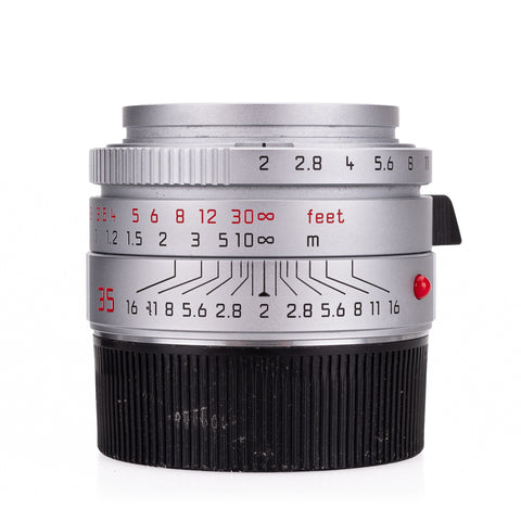 Used Leica Summicron-M 35mm f/2 ASPH, silver chrome (11882) - 6-Bit - Recent DAG CLA