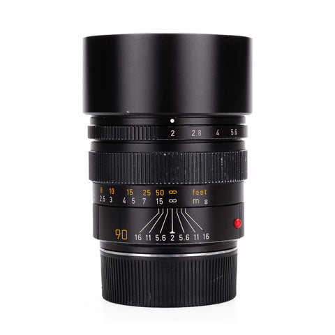 Used Leica Summicron-M 90mm f/2, black V3 (11136) - 6-Bit - 2022 Leica Wetzlar CLA