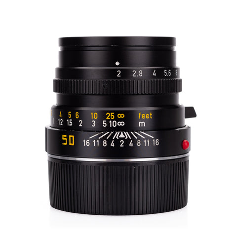 Used Leica Summicron-M 50mm f/2 V4, black (Canada) 'Tiger Paw' - 6-Bit - Recent Leica CLA