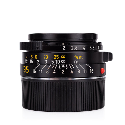 Used Leica Summicron-M 35mm f/2 V4 'Bokeh King', black (1982, Canada) - 6-Bit - Recent Leica CLA