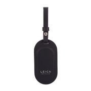 Etiqueta para equipaje Leica, cuero, negro