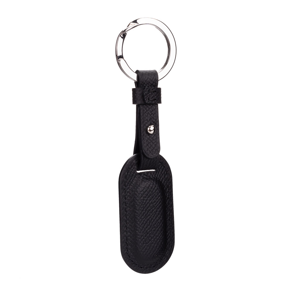 Llavero Leica, cuero, negro